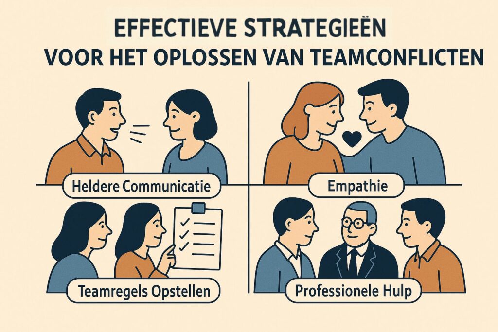 Teamconflict oplossen: Deze infographic geeft mogelijke strategiene