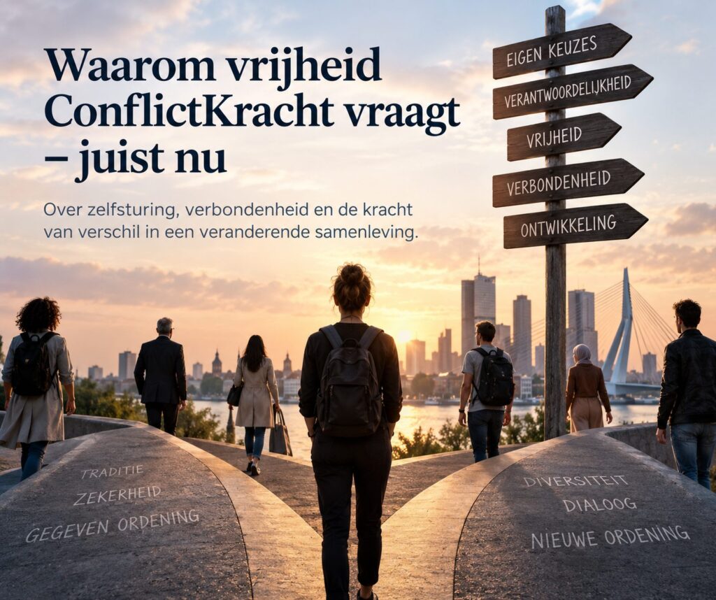 ConflictKracht: Vrijheid en verschillende richtingen als verbeelding van zelfsturing, verbondenheid